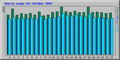 Hourly usage for October 2022